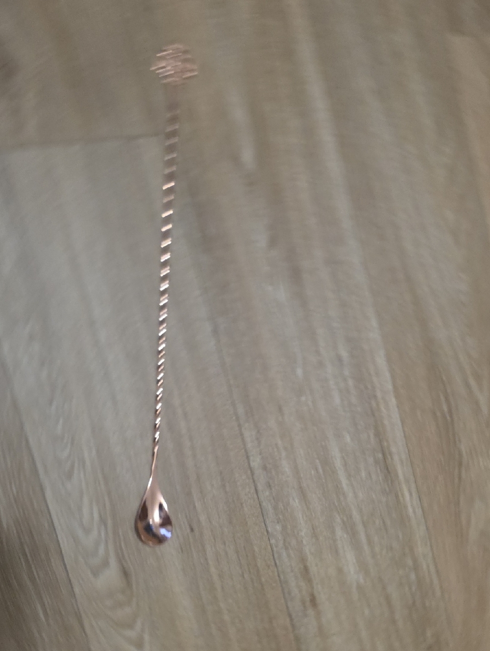 Rose Gold Twisted Bar Spoon